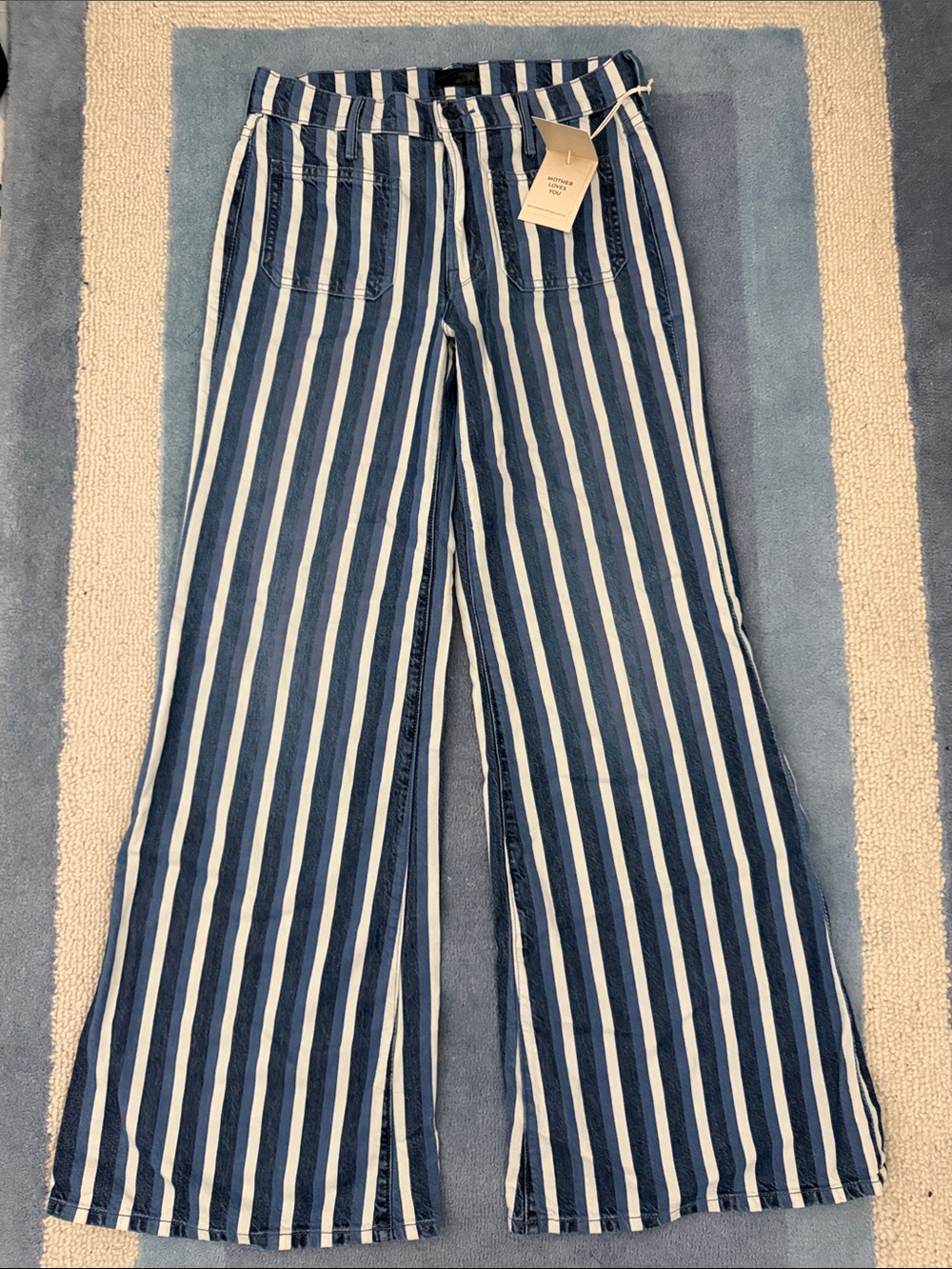 MOTHER Denim Patch Pocket Twister Sneak Jeans NWT - Picture 5 of 5